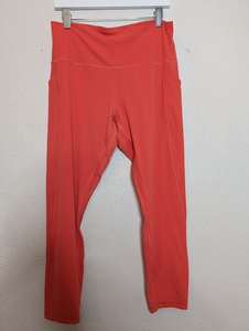 Lululemon Size 14 Align High Rise Pant 25" Pockets GLZP Glaze‎ Pink Workout